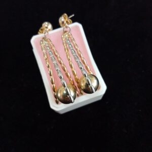 Arete chunky oro laminado