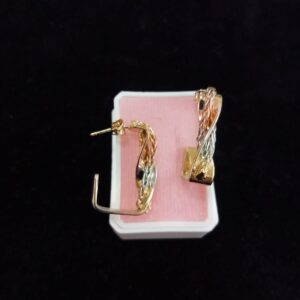 Arete chunky oro laminado