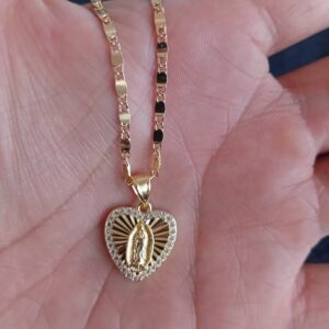 Medallas zirconia oro laminado