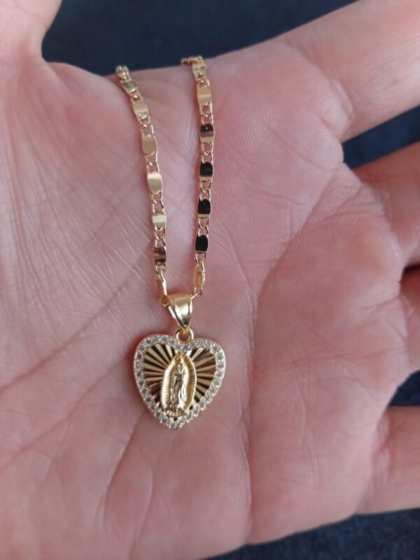 Medallas zirconia oro laminado