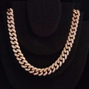 Cadena cubana oro laminado