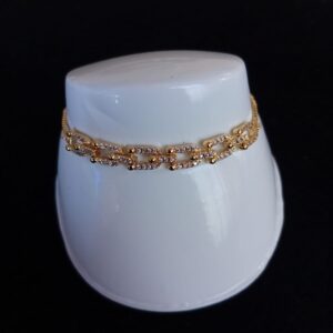 Pulsera ajustable oro laminado