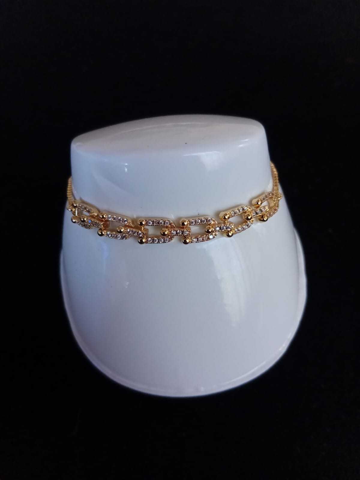 Pulsera ajustable oro laminado