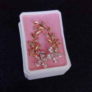 Arete trepador oro laminado