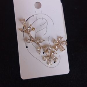 Arete trepador oro laminado