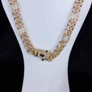 Cadena cubana oro laminado