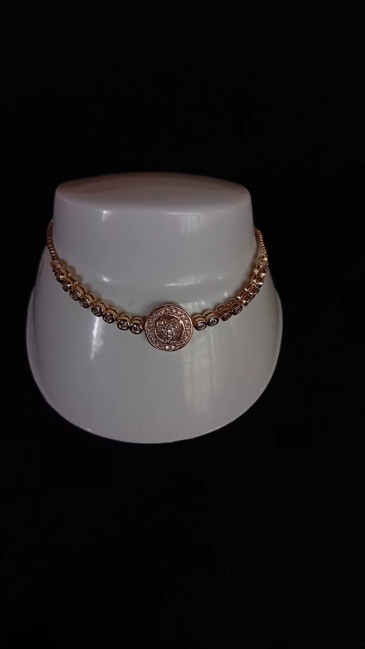 Pulsera ajustable oro laminado