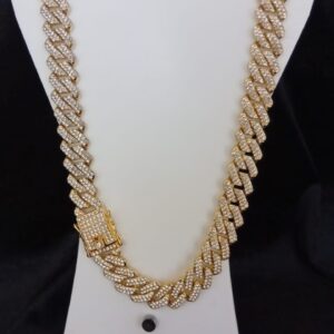Cadena cubana oro laminado