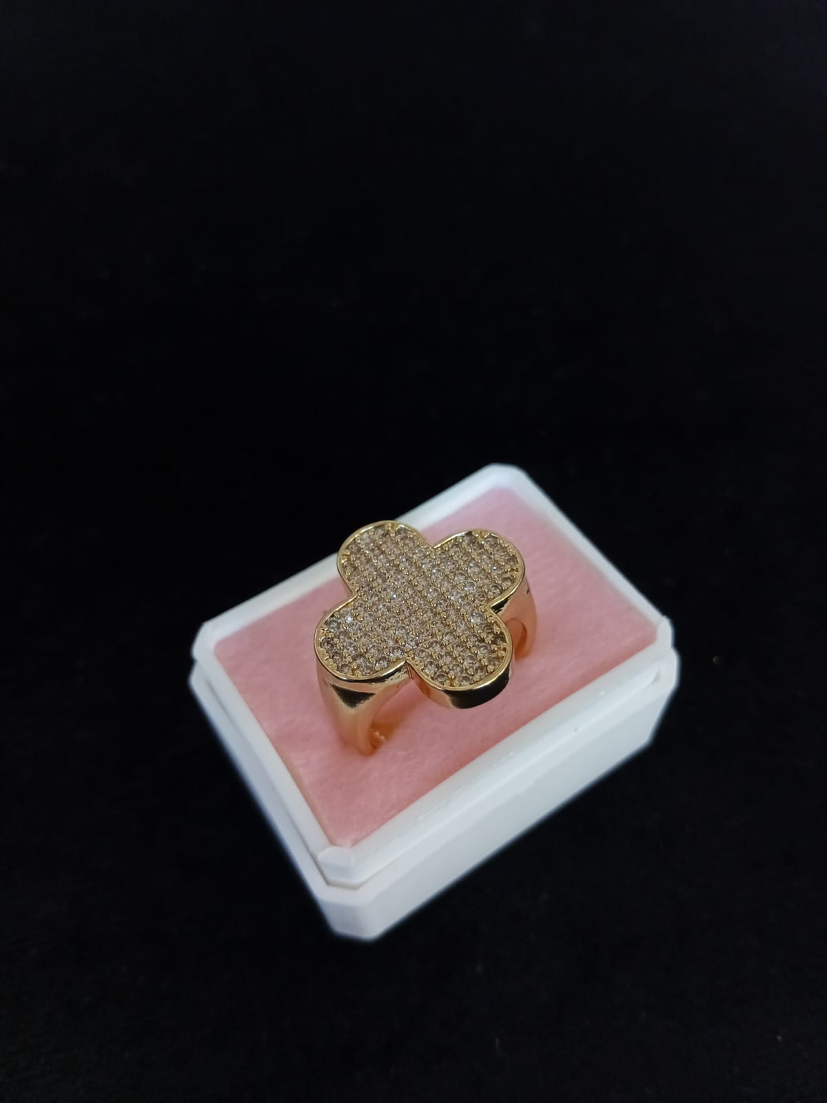 Anillo tendencia oro laminado