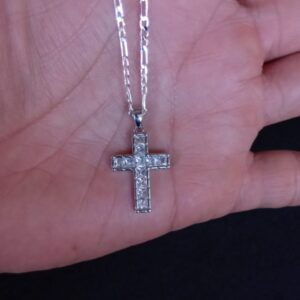 Cruz chica oro laminado