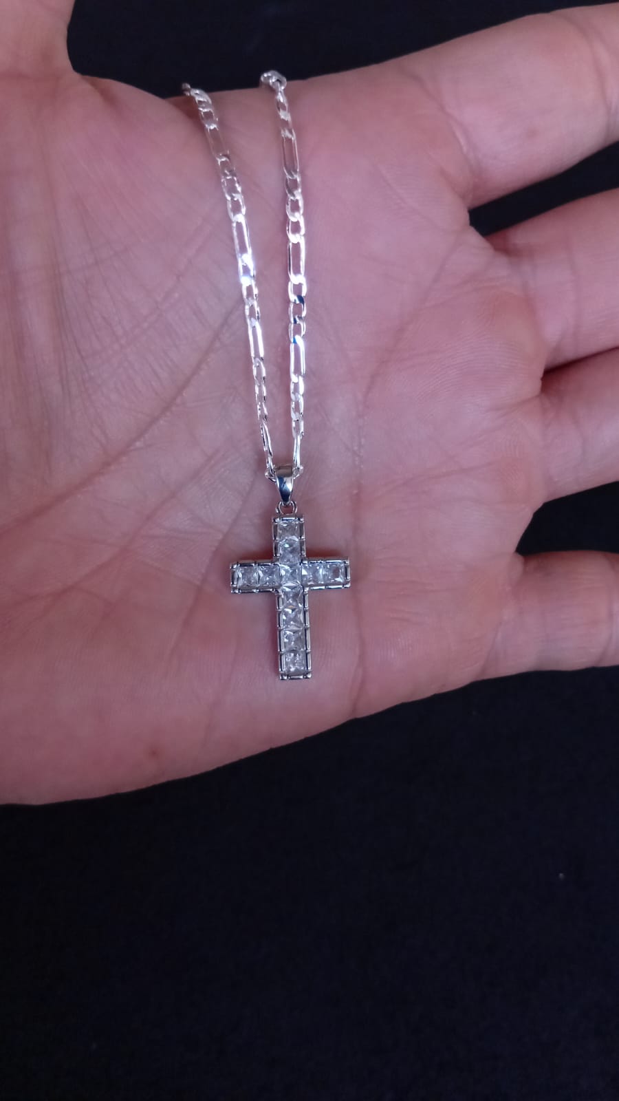 Cruz chica oro laminado