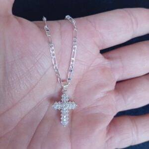 Cruz chica oro laminado