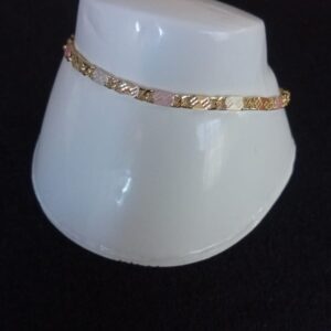 Pulsera corta oro laminado