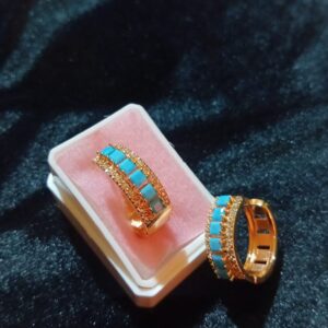 Arracada zirconia oro laminado