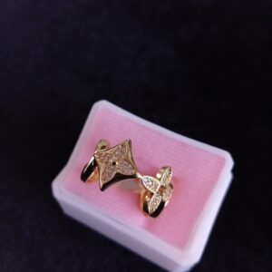 Anillo tendencia oro laminado