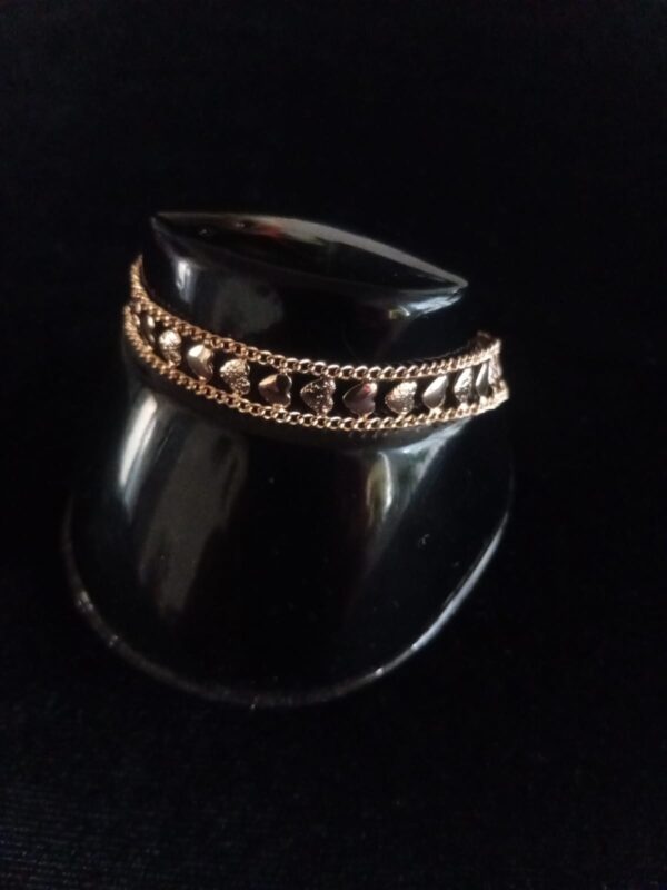Pulsera gruesa oro laminado