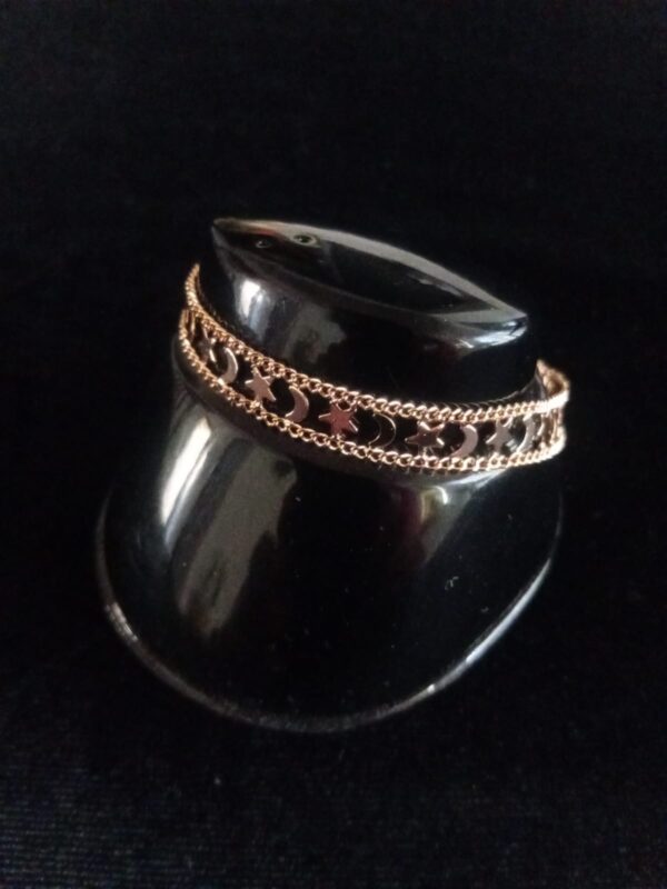 Pulsera gruesa oro laminado