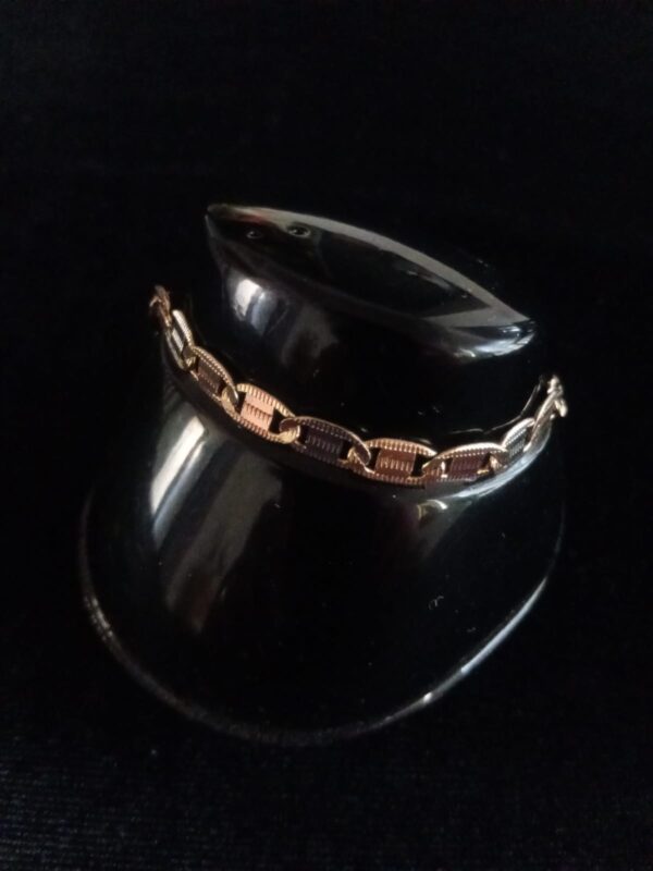 Pulsera gruesa oro laminado