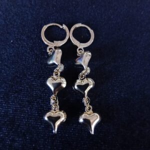 Arete largo oro laminado