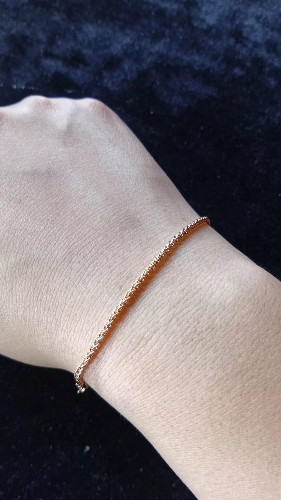 Pulsera corta oro laminado