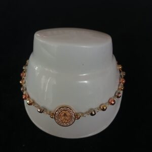 Pulsera denario oro laminado