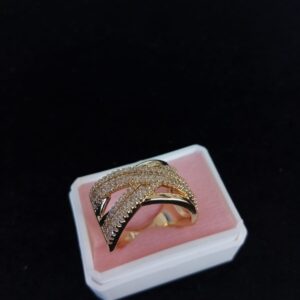 Anillo tendencia oro laminado