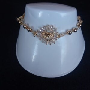 Pulsera denario oro laminado