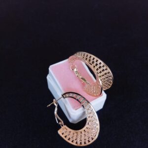 Arete chunky oro laminado