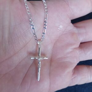 Cruz chica oro laminado