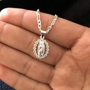 Medalla zirconia oro laminado