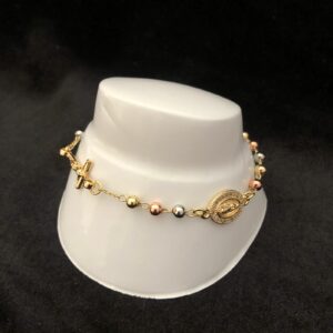 Pulsera denario oro laminado