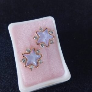 Arete poste mariposa oro laminado