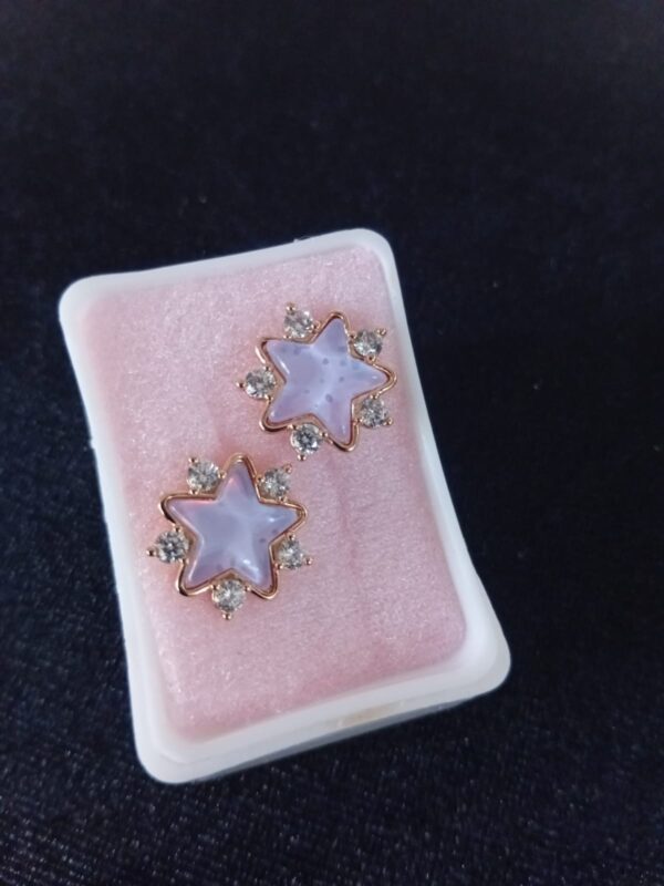 Arete poste mariposa oro laminado