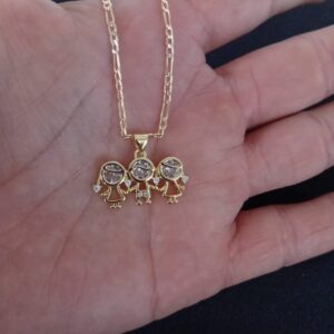 Dije niñ@s oro laminado