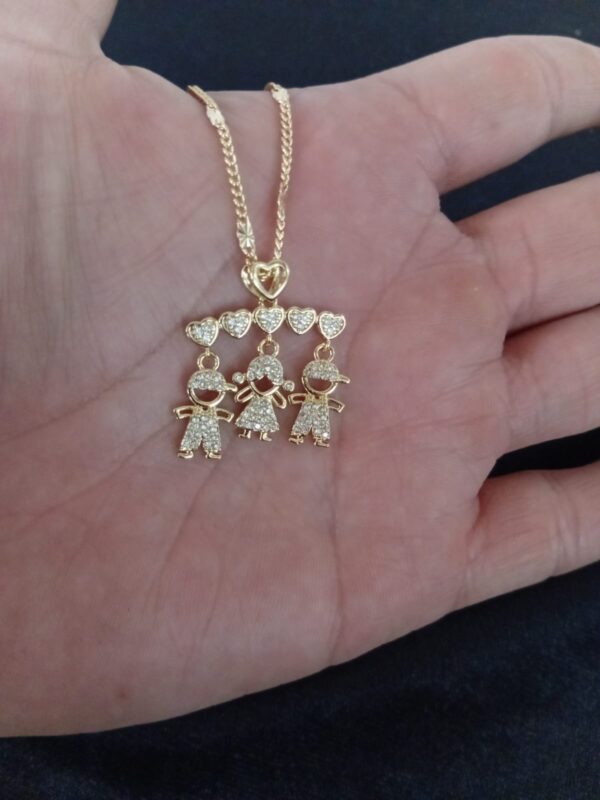 Dije niñ@s oro laminado