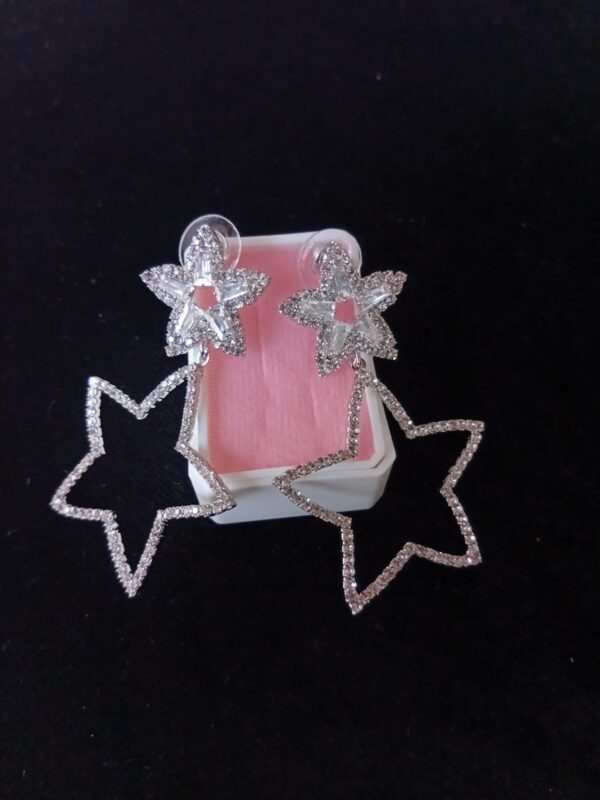 Arracada zirconia oro laminado