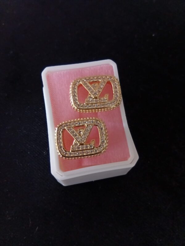 Arracada zirconia oro laminado
