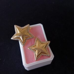 Arracada zirconia oro laminado