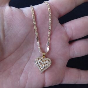 Dije mediano oro laminado