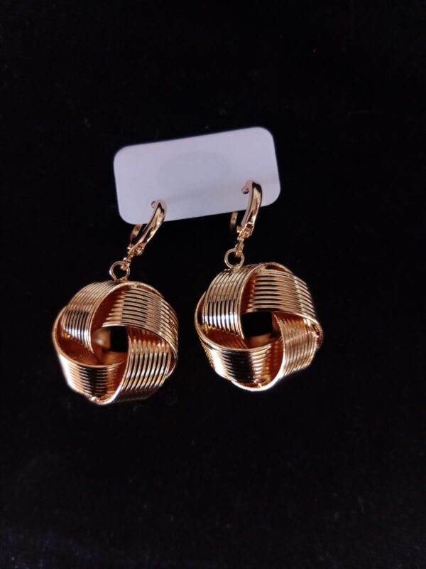 Arete chunky oro laminado