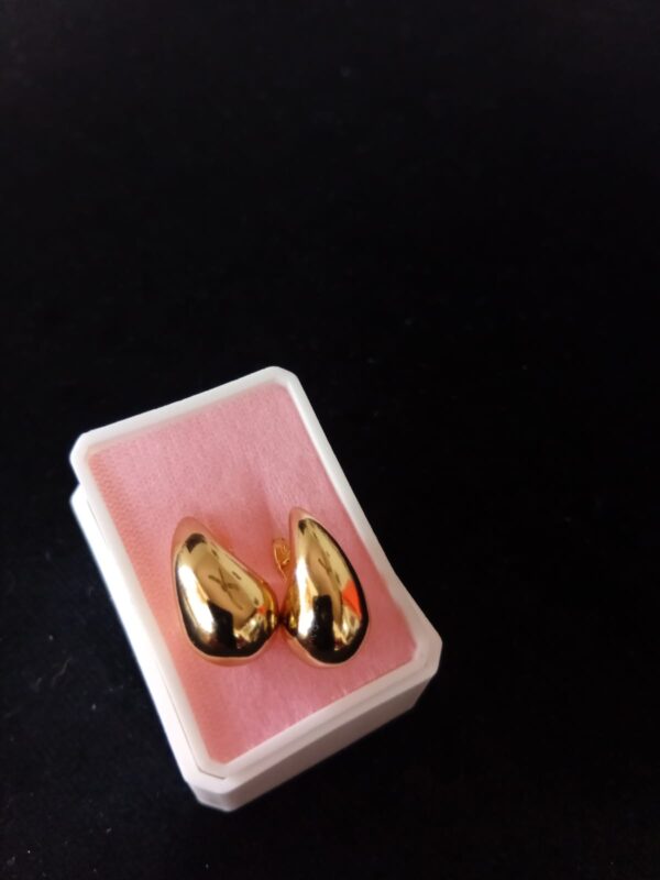 Arete chunky oro laminado