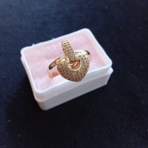 Anillo tendencia oro laminado