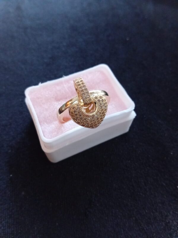 Anillo tendencia oro laminado