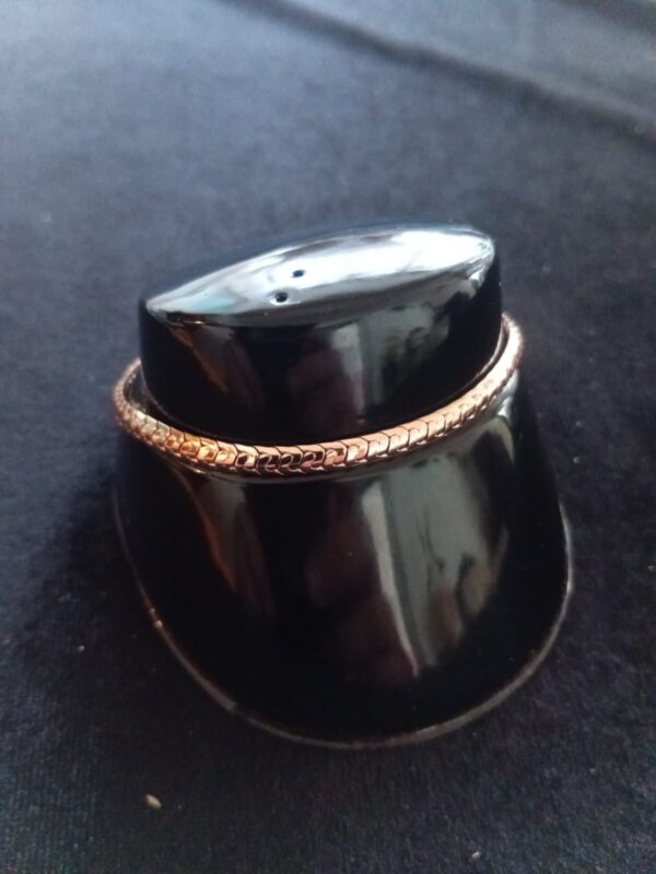 Pulsera gruesa oro laminado