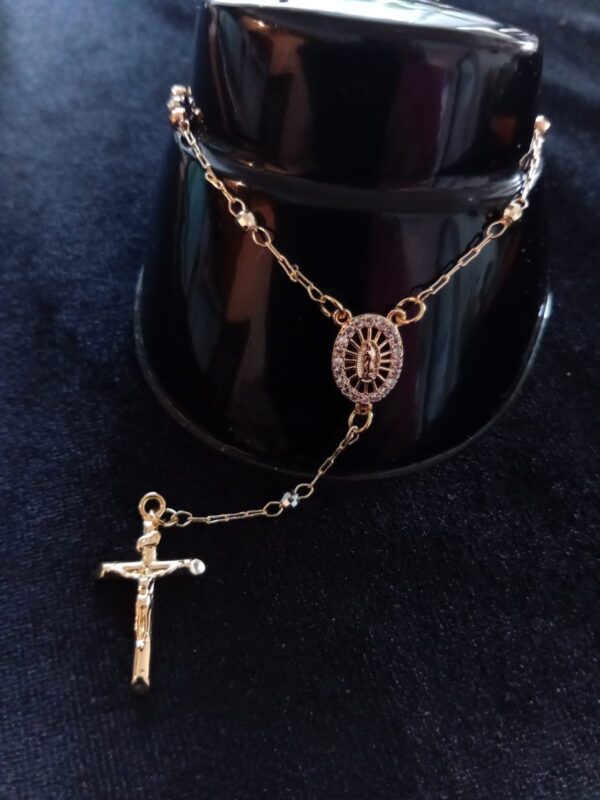Pulsera denario oro laminado