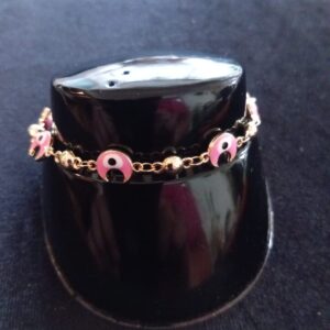 Pulsera ojo turco oro laminado