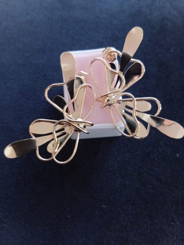 Arete chunky oro laminado