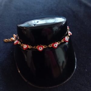 Pulsera ojo turco oro laminado