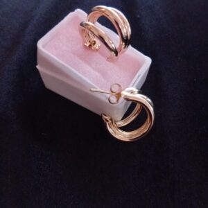 Arete chunky oro laminado