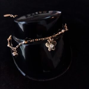 Tobillera oro laminado
